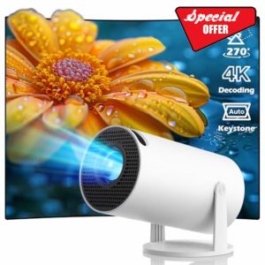 Mini Projector Full HD 4K Support
