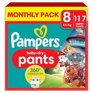 Pampers Baby-Dry Nappy Pants Paw Patrol Edition Size 8