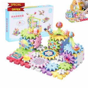 Children's Assembled Electric Gear Building Blocks
