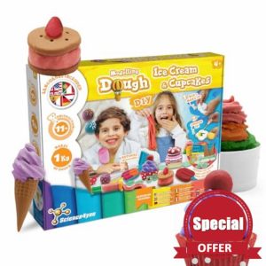 Science4you 1KG Play Dough for Kids – Make Your Own Scented Ice Cream & Cupcakes of Plasticine