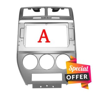 car audio frame kit 10.1 Inch 2 Din Car Stereo Radio Fascia Audio Frame GPS Navigation Panel Dashboard Adapter/Fit for 2007-2010 DODGE CALIBER Car Stereo Radio Fascia(Frame-A