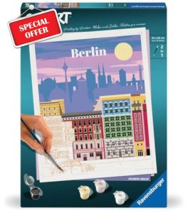 Ravensburger CreArt 25521 Colourful Berlin Painting by Numbers for Adults from 12 Years