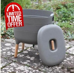Wiggly Wigglers Worm Composter Indoor Outdoor 20 Litre Worms Composting Tray | Composting Bins | Vermicomposting | Worm Farm | Wormery Castings (Stone)