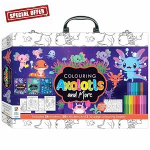 ightclick Axolotl Coloring Set - Includes 3 Books