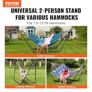 Adjustable Heavy Duty 550 lbs Capacity Hammock Stand Fits 7.5-13.5 ft Hammocks for Outdoor and Indoor Portable Hammock Stand with Chain