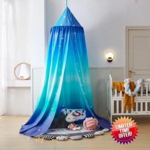 DOTBUY-SHOP Children Bed Canopy Round Dome Mosquito Net