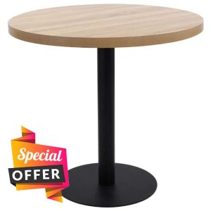 Brokky Bistro Table Light Brown 80 cm MDF