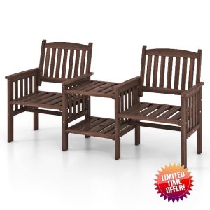 COSTWAY 2 Seater Garden Loveseat