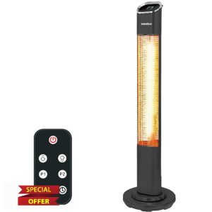 Senelux 2000W Infrared Tower Patio Heater with Remote Control