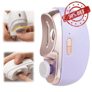 Electric Nail Clippers With Nail Chip Storage Box Cortaúñas Automático Eléctrico De Pulido 2 En 1 Long Battery Life Baby Filer Nail Electric Office