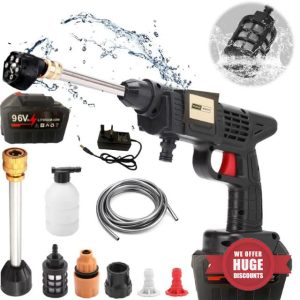 Purja White 6 in 1 Cordless Pressure Washer Kit