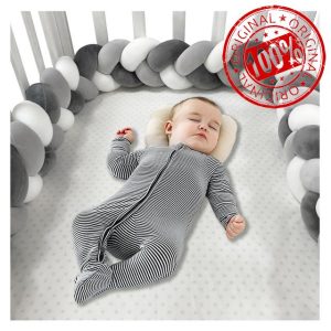 frstrery 3 Shares Bed Bumper Knotted