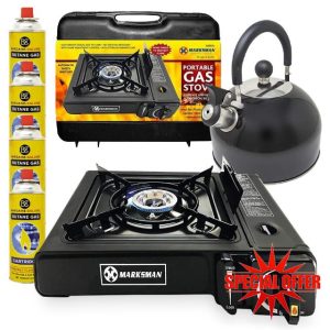 3 In 1 Camping Starter Kit - Includes Gas Stove