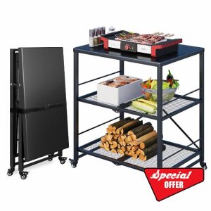 UNIONLINE Foldable Stainless Pizza Oven Table