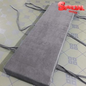 Velvet Bench Seat Cushion 90 * 30 * 5cm Grey Indoor/Outdoor Garden/Home Dining 2 3 Seater 100/120cm Bench Cushions