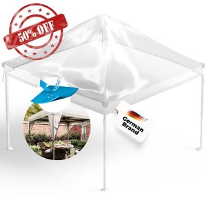 GRAFT gazebo cover 3x3m | protective cover for garden gazebo | gazebo rain protection | gazebo replacement cover | waterproof transparent | waterproof gazebo cover | weather protection garden te