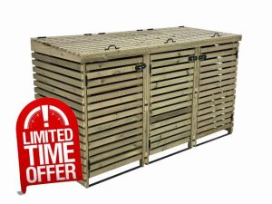 BinHaven slatted wheelie bin storage