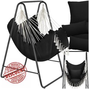 ectake® Hanging Chair in Boho Style with Tassels