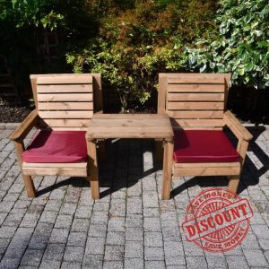 Staffordshire Outbuildings Wooden Garden Twinset - 2 chairs