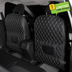 2Pack Car Seat Kick Mat Protector for BMW Serie 3 G20 G21 2019-2024 / Serie 4 G22 / i3 G28 i4 G26