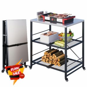 UNIONLINE Foldable Stainless Pizza Oven Table