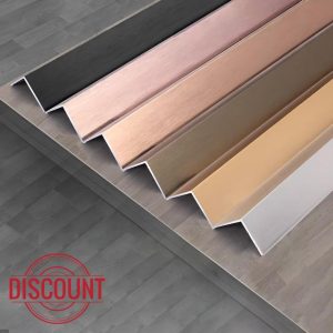 Raouoae Corner Profile Edge Protector 90 Cm*3 Pieces Sturdy Aluminum Angle Strip Metal Edging Strip For Wall Corners