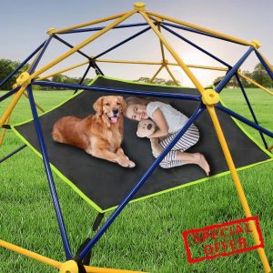 Hisecome Dome Climber Hammock,Accessory for Climbing Dome,Suitable for 10 * 5FT Dome Climbing ,Dome Climber with Canopy Load-Bearing 300 Pounds,Green(Hammock Only)