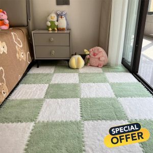 Interlocking Plush Foam Carpet Tiles