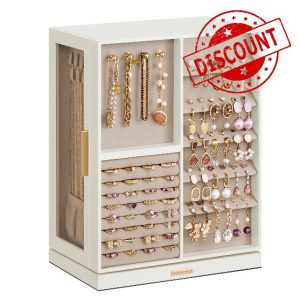 SONGMICS Jewellery Box 360° Rotating