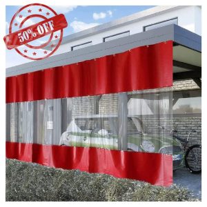STRMAX Indoor/Outdoor Transparent Curtains