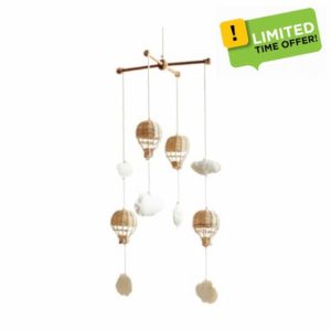 Generic Baby Mobile Crib Rattan Hot Air Balloon Pendant Gift Toy Decor Bedroom Photo Supplies Baby