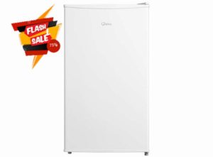 Freestanding 47.2cm Undercounter Fridge White 93L Adjustable Legs Reversible Door            [Energy Class E]