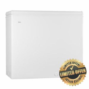 SIA HSCHF196WH/E Freestanding 196L White Chest Freezer With Removable Wire Basket