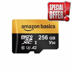 Amazon Basics 256GB Micro SD Card with Reader Adapter