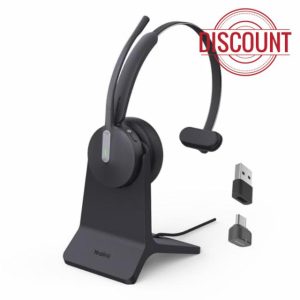 Yealink BH70 with Stand Wireless Bluetooth Headset with Microphone for Work
