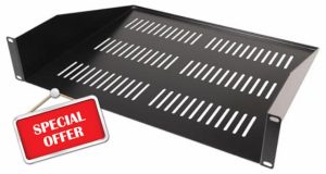 PULSE 19” 2U Vented Rack Shelf