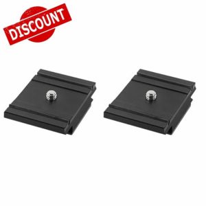 CENMEN 2X 200PL-PRO Quick Release Cold Shoe Plate Mount Adapter for MH494-BH / MH496-BH Gimbal DSLR Camera Cage