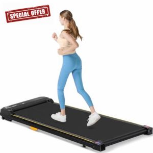 GTPLAYER Walking Pad Treadmill Under Desk Treadmills for Home Office 2.5HP Running Machines 3 in 1 Portable Walking Pad with Remote Ajustable Speed & LED Display 120kg Capacity