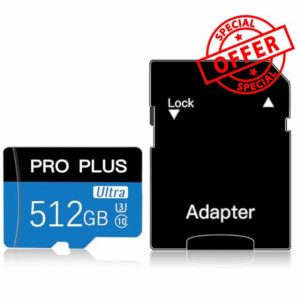 512GB Micro SD Card Memory Card Class10 High Speed Flash Card With Adapter For Android Phones/PC/Computer/Camera