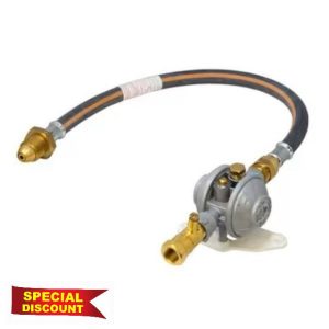 Tezla Cavagna LPG Single Cylinder Gas Regulator Kit with O.P.S.O(Over Pressure Shut Off) - UK POL