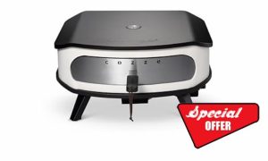 Cozze 17" Gas Pizza Oven with Rotating Stone. Perfect pizza in 2 minutes. Pizza oven power -8.0KW. Includes gas hose & regulator            [Energy Class A++]