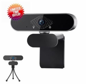 1080p Webcam for PC with Microphone