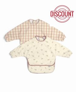 Mamas & Papas 2-Pack Waterproof Long Sleeved Messy Baby Bibs