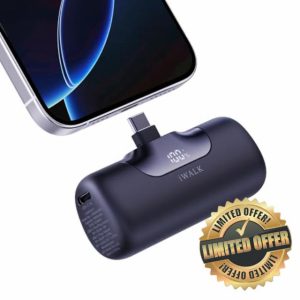 iWALK Portable Charger 5500mAh Next-Gen Small Power Bank 22.5W Fast Charging Battery USB-C Portable Phone Charger for iPhone 16/16 Plus/16 Pro/16 Pro Max/15 series