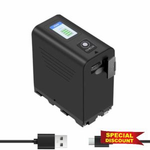 Oyomba NP-F970 7800mAh replacement battery for Sony NP-F750 NP-F930 NP-F960 NP-F980 batteries; Compatible with Sony DCR