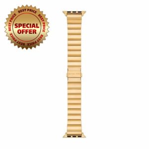 Michael Kors Women's Watchband Bands For Apple Watch 20 MM Gold-Tone Stainless steel