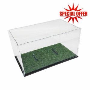 Abcsweet Football Display Box Acrylics Clear Football Holder Case Display Box With Stand For Collection Basketball Volleyball