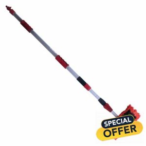 Dekton Heavy Duty Tri-Extending Wash Brush | Long Reach Water Fed Brush for Cars