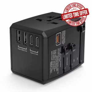 REFLEX POWER Universal Travel Adapter & GaN Charger