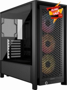 CORSAIR FRAME 4000D RS ARGB Modular Mid-Tower ATX PC Case – High Airflow